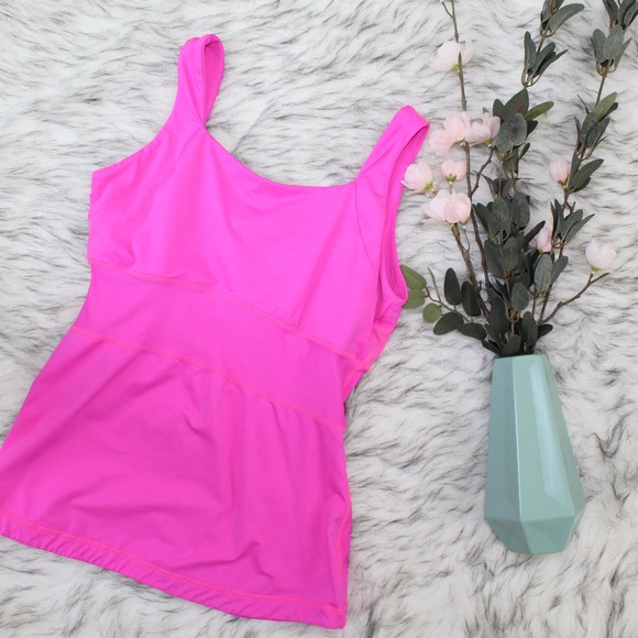 lululemon athletica Tops - Lululemon Pink Mesh Athletic Top